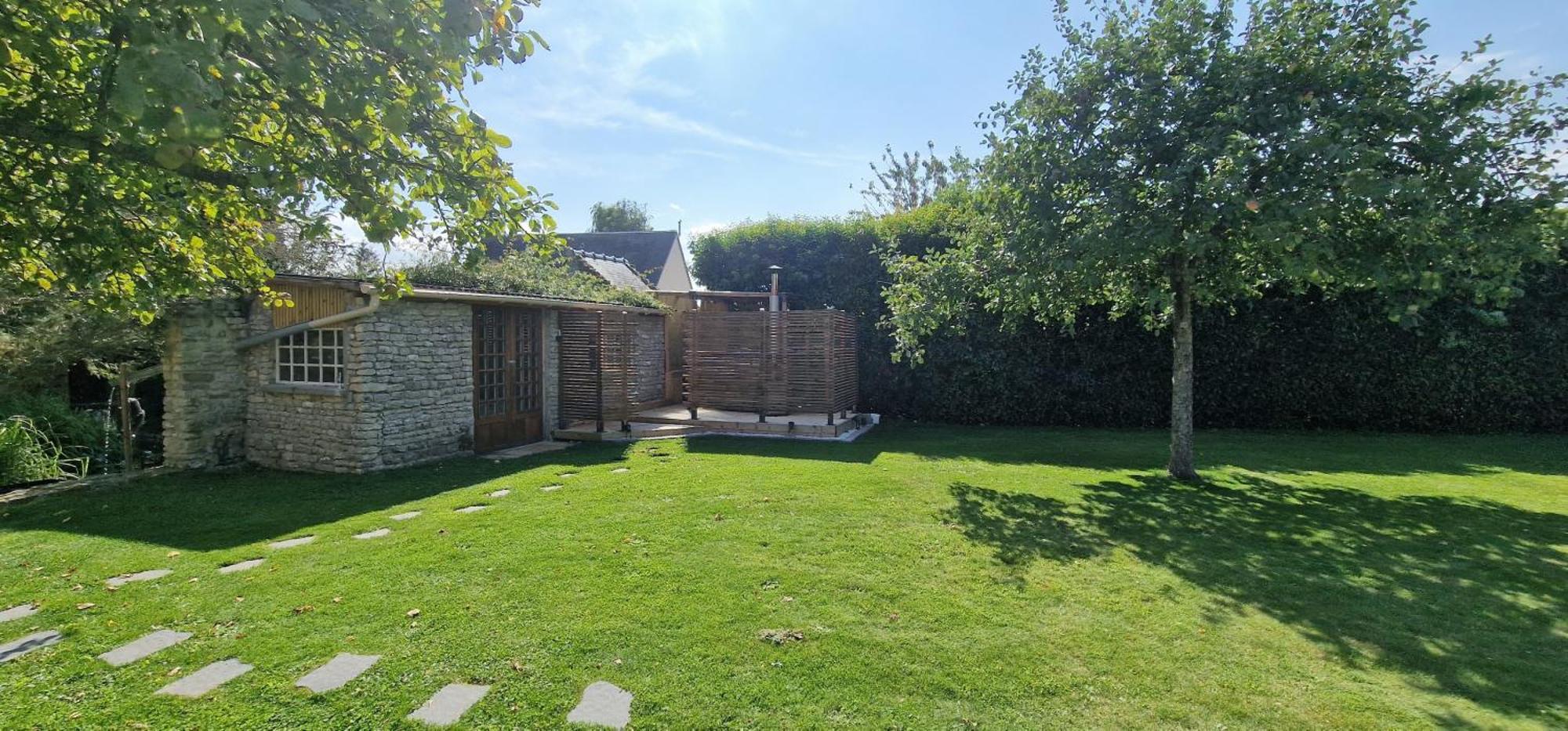 Gite 4 Personnes Avec Piscine Et Bain Nordique Proche Des Plages Du Debarquement Le Manoir  Exteriér fotografie